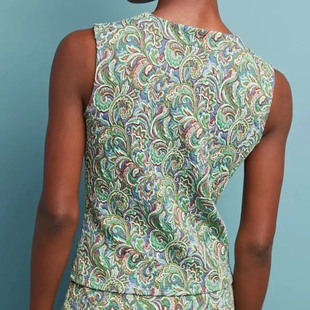 Maeve by Anthropologie | Retro Paisley Pencil Skirt & Tank NWOT | Size XS/S - Picture 4 of 5